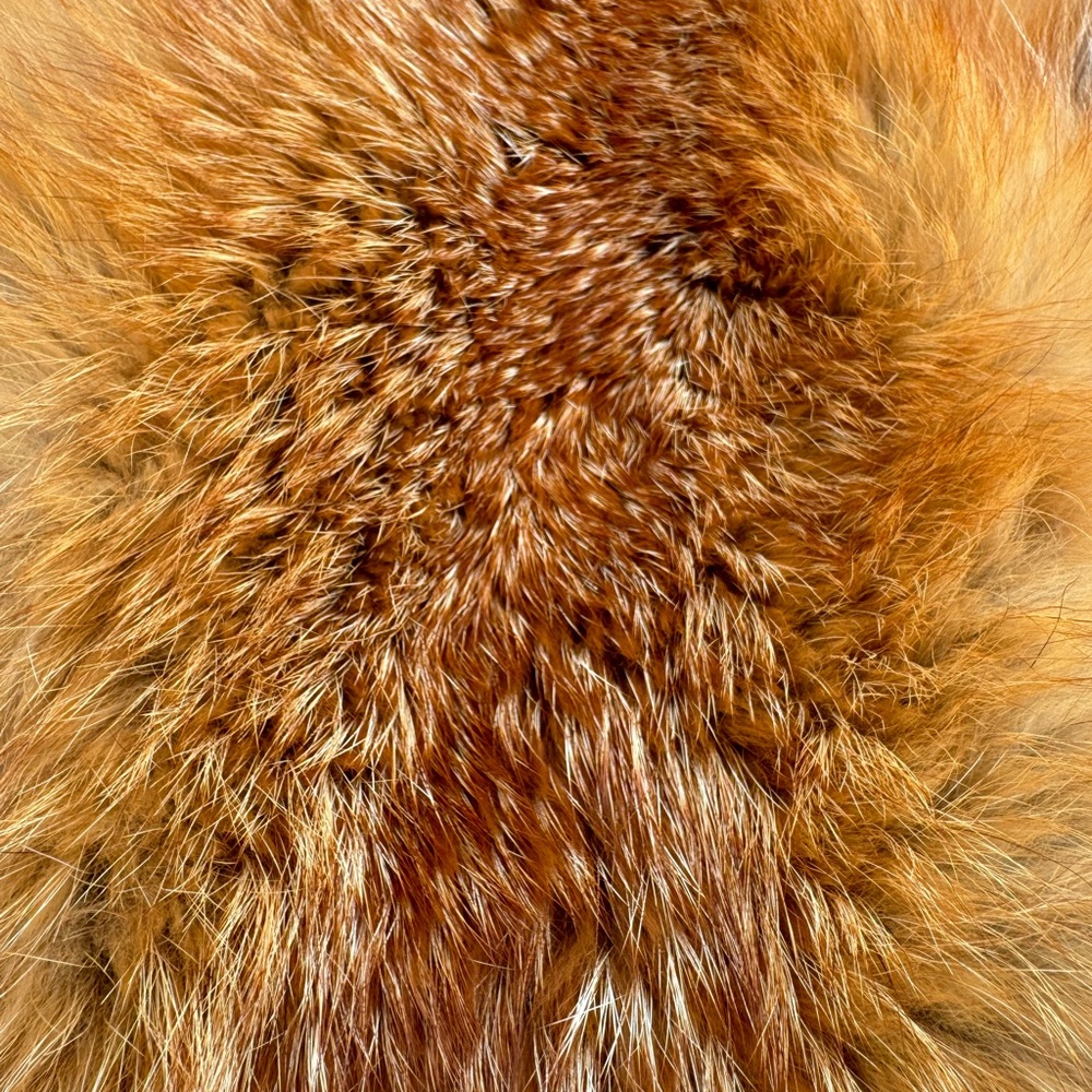 Vintage Genuine Red Fox Fur Hand Muff - Picture 4 of 15